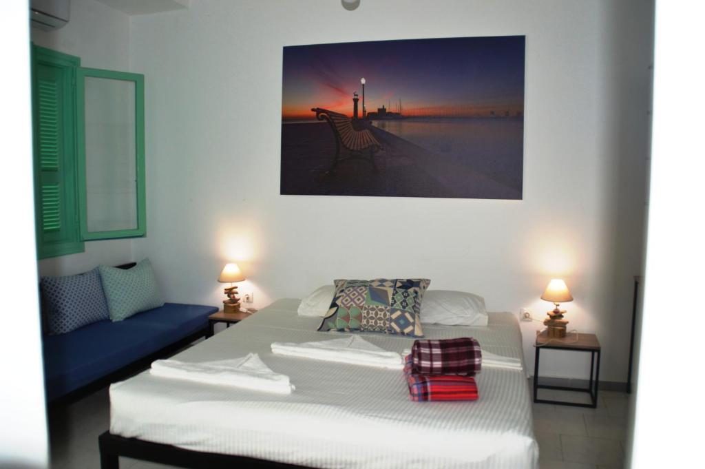 Postel nebo postele na pokoji v ubytování Galanopetra RHODES GREECE