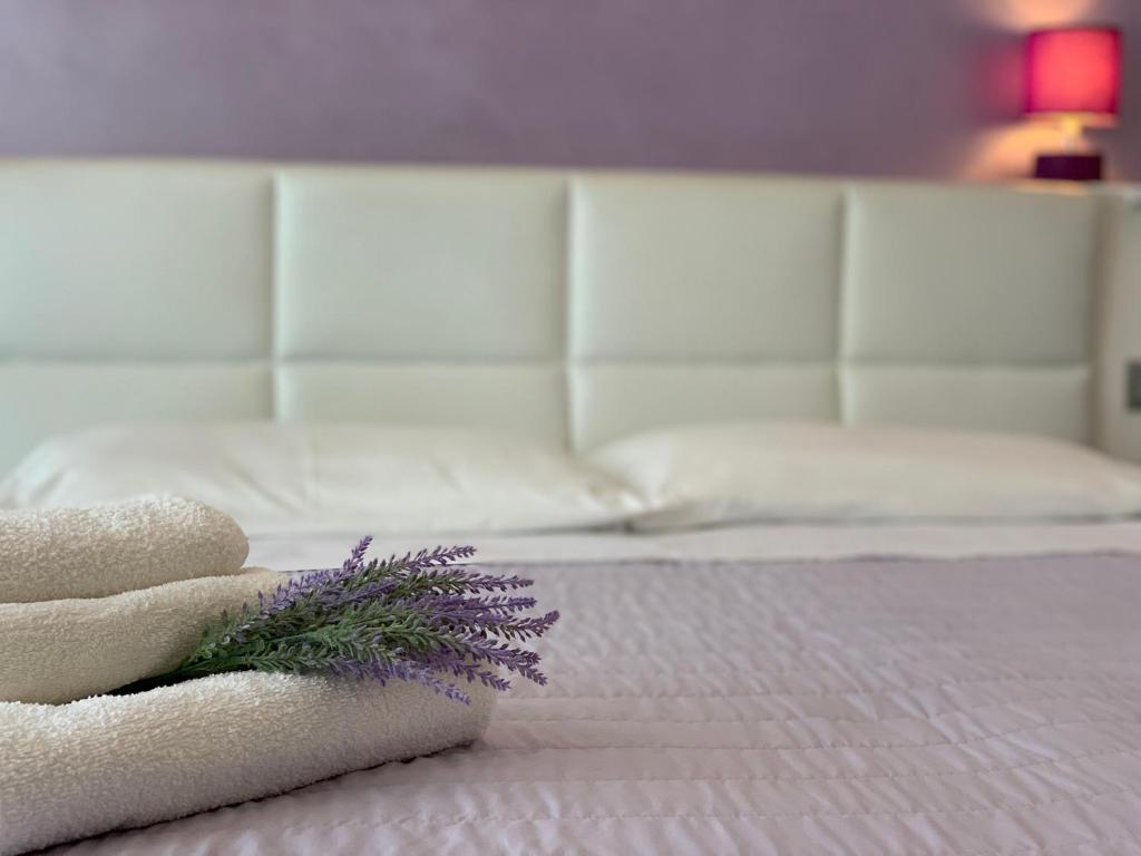 Postel nebo postele na pokoji v ubytování Hotel Palma Benessere