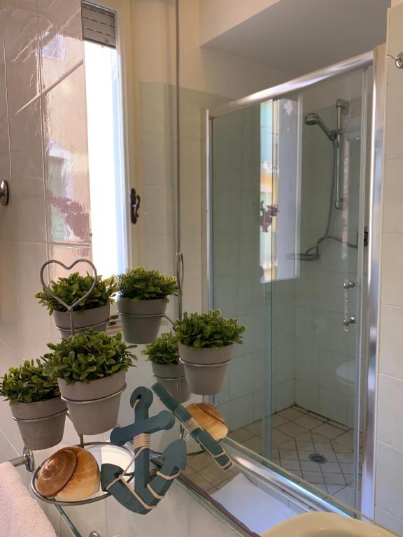 Koupelna v ubytování Hotel Palma Benessere