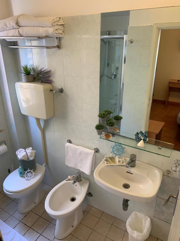 Koupelna v ubytování Hotel Palma Benessere