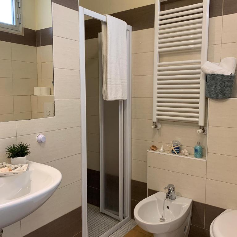 Koupelna v ubytování Hotel Palma Benessere