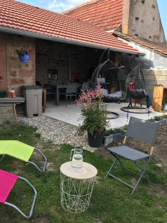 Zahrada ubytování Le Nid de Cigognes