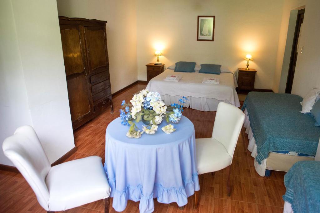Postel nebo postele na pokoji v ubytování Hostal El Cerrito San Lorenzo