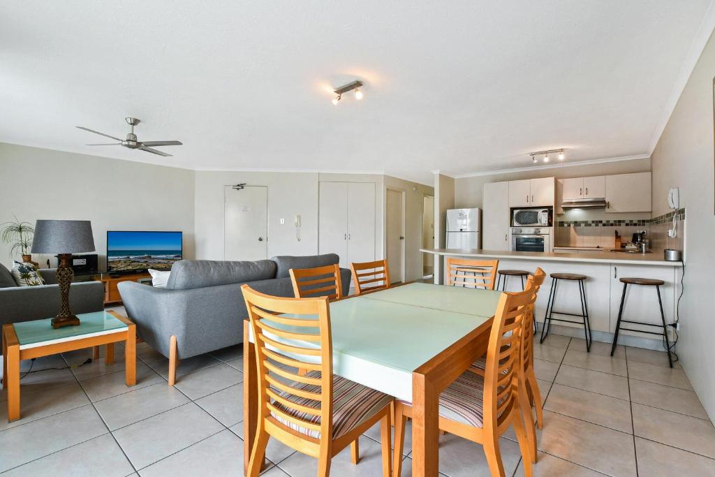 Kuchyň nebo kuchyňský kout v ubytování Beachport Apartments