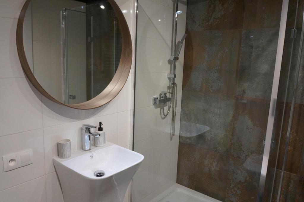 Kúpeľňa v ubytovaní Sienkiewicza Loft1