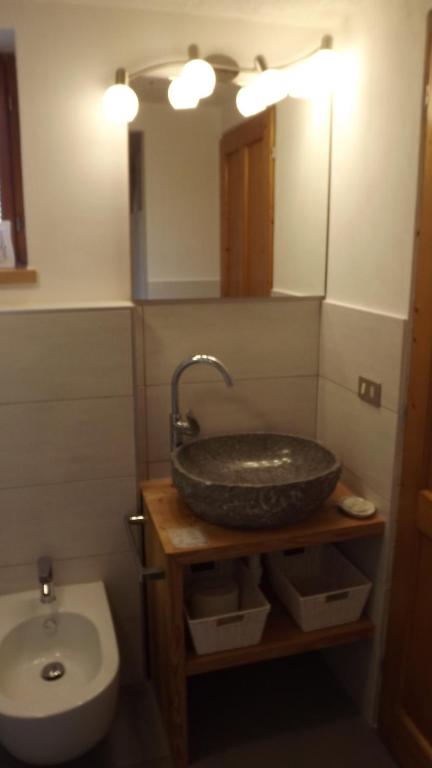 Koupelna v ubytování Chalet del frassino