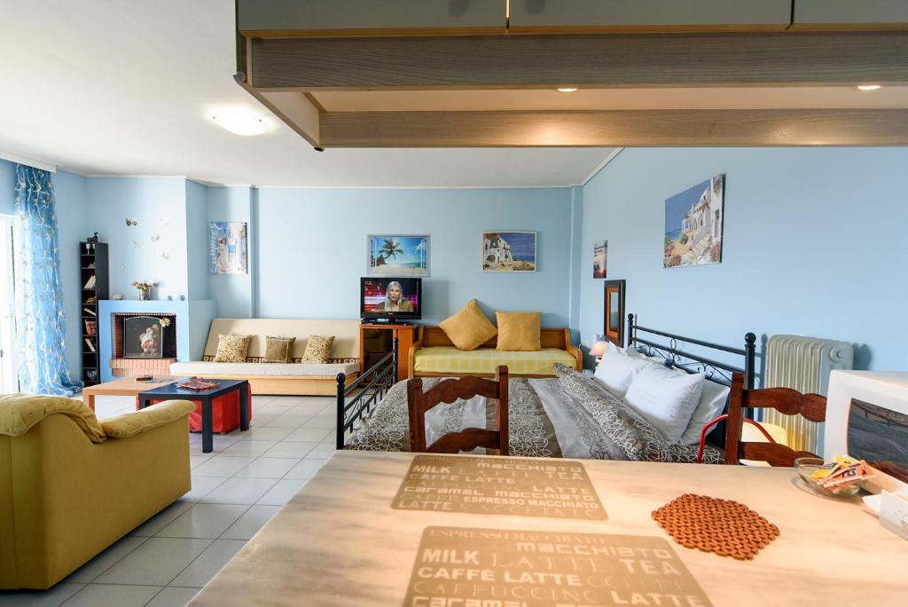 Postel nebo postele na pokoji v ubytování Liland Beachfront