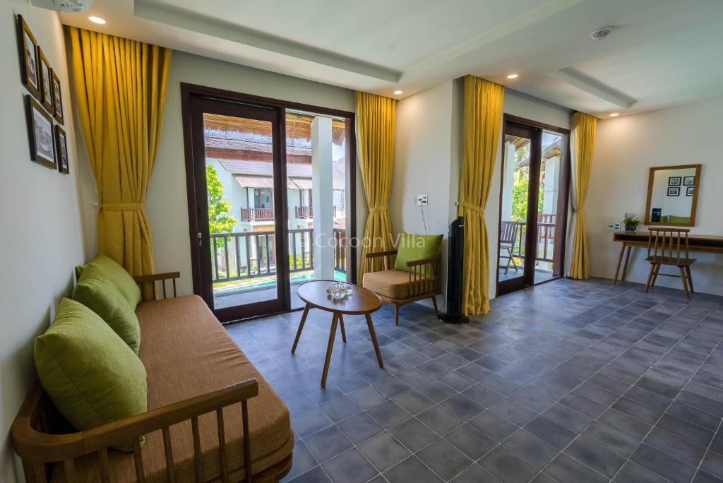 Posezení v ubytování Cocoon Villa