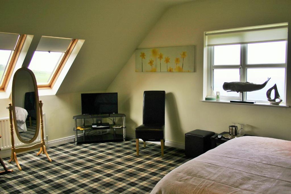 TV a/nebo společenská místnost v ubytování Wild Atlantic View Inishowen