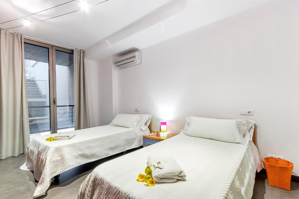 Postel nebo postele na pokoji v ubytování Apartment Jobi duplex