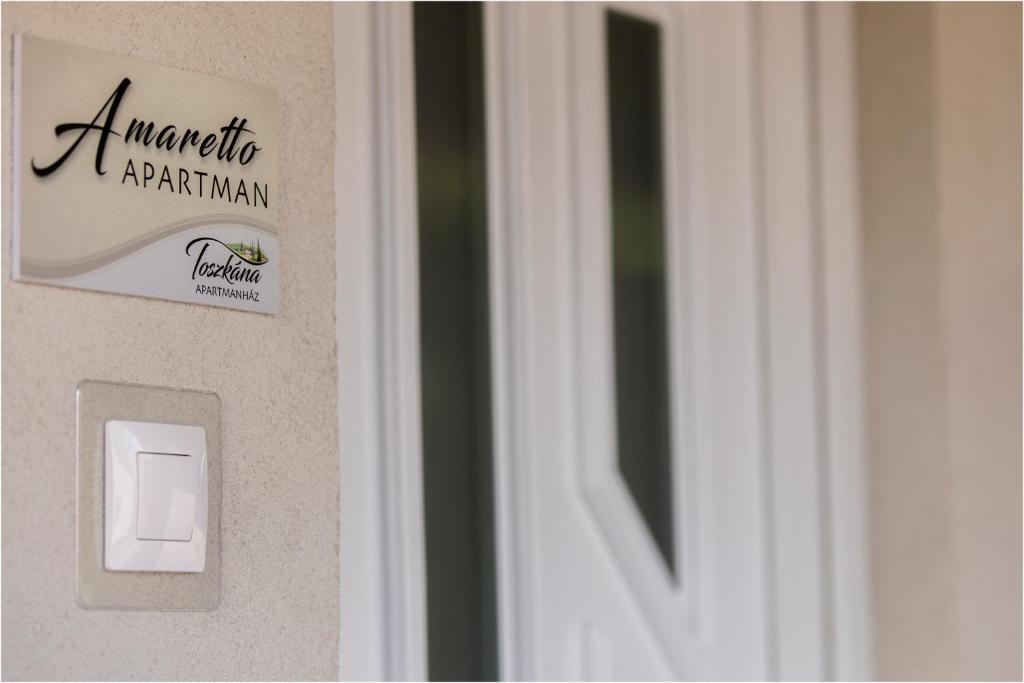 Certifikát, hodnocení, plakát nebo jiný dokument vystavený v ubytování Toszkána Apartmanház
