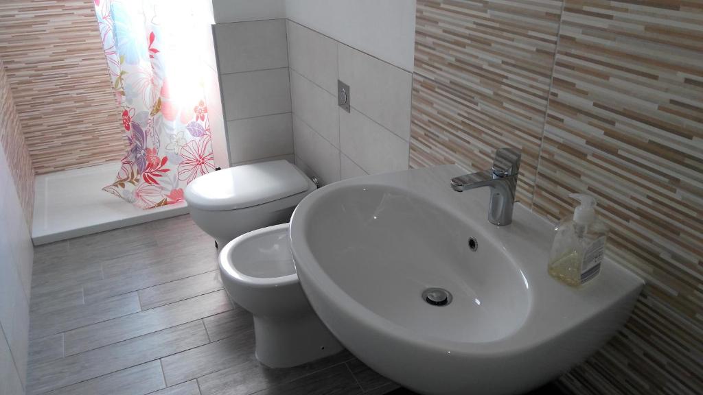 Koupelna v ubytování B&B Libellula