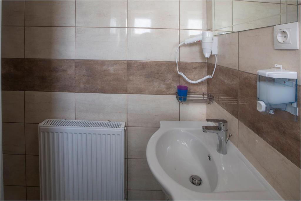 Koupelna v ubytování Toszkána Apartmanház