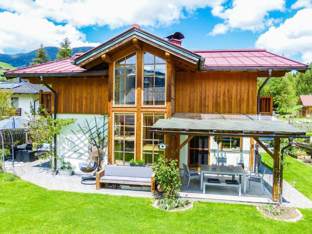Vonkajšia záhrada v ubytovaní Appartement Bergverliebt