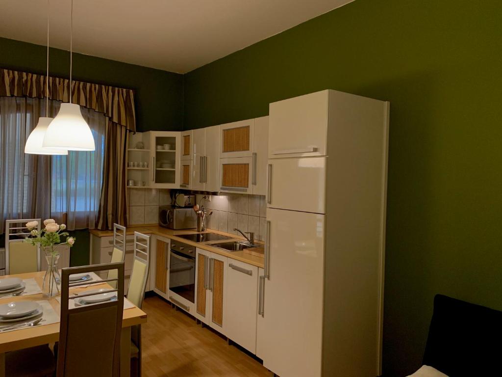 Kuchyňa alebo kuchynka v ubytovaní Beach Resort Fonyód
