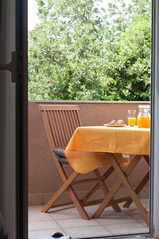 Balkón nebo terasa v ubytování Apartment Helga