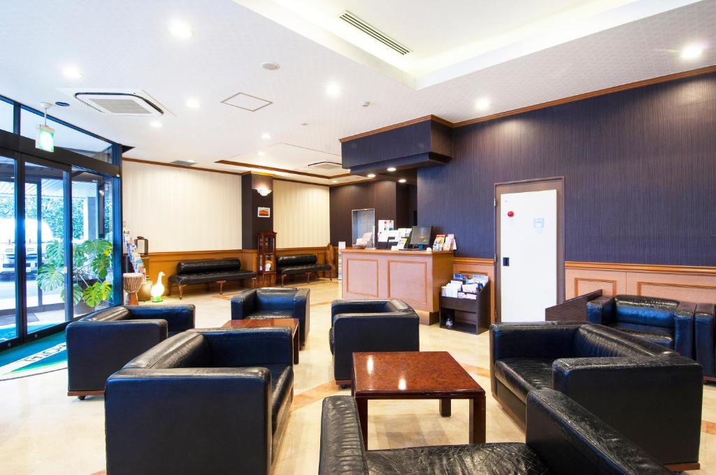 Posezení v ubytování TsukubaNoYu Urban Hotel