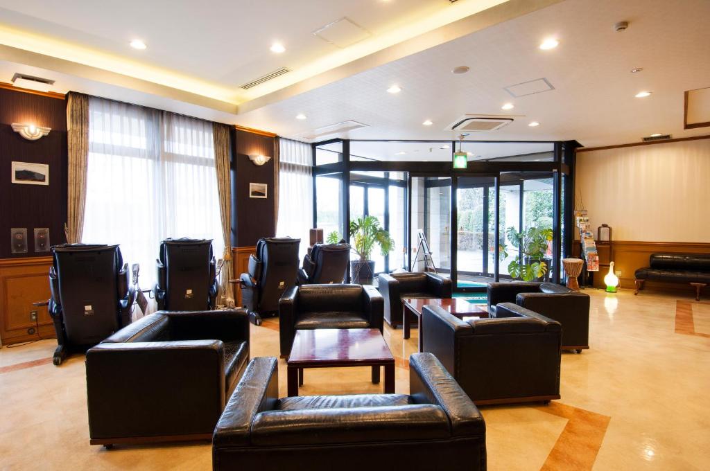 Posezení v ubytování TsukubaNoYu Urban Hotel