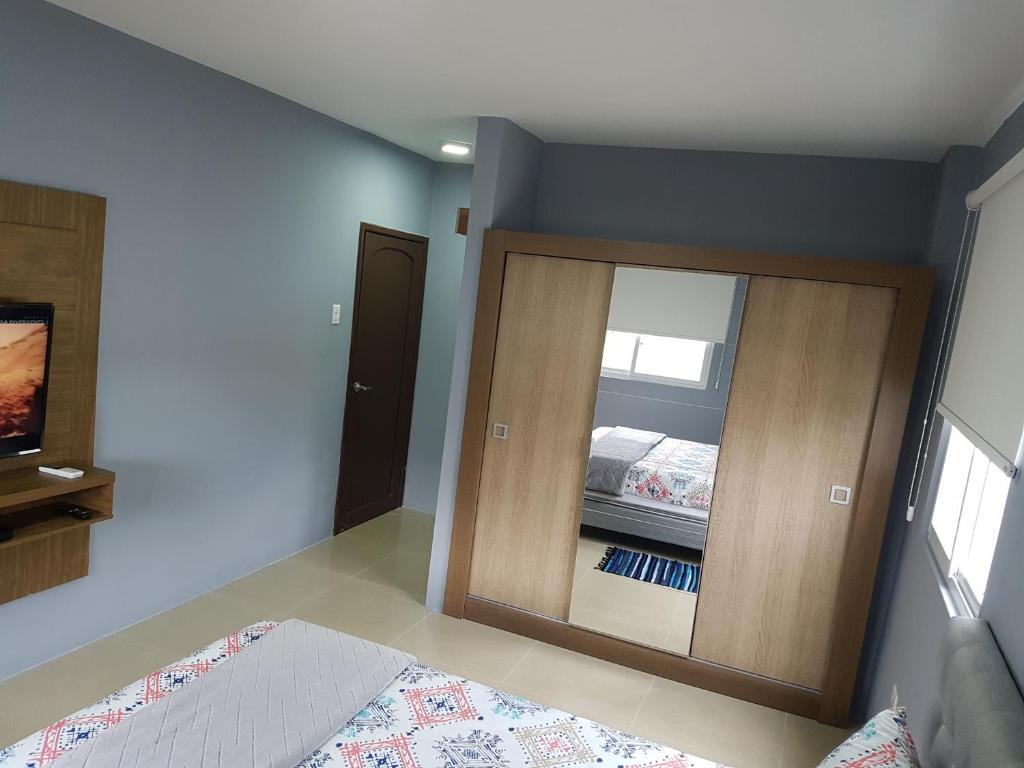 Postel nebo postele na pokoji v ubytování PP suite