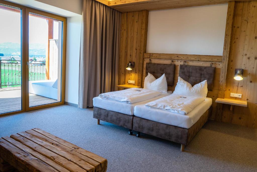 Ένα ή περισσότερα κρεβάτια σε δωμάτιο στο Hotel Restaurant Perschler