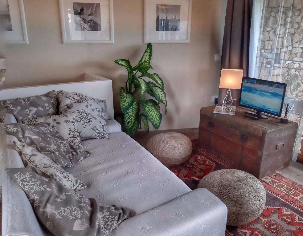 Telewizja i/lub zestaw kina domowego w obiekcie Villa Khepri