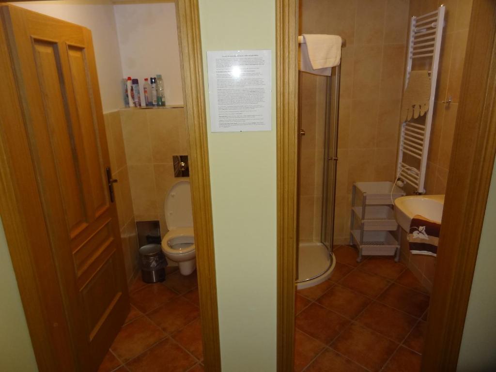 Koupelna v ubytování Apartmány Pod Javorem