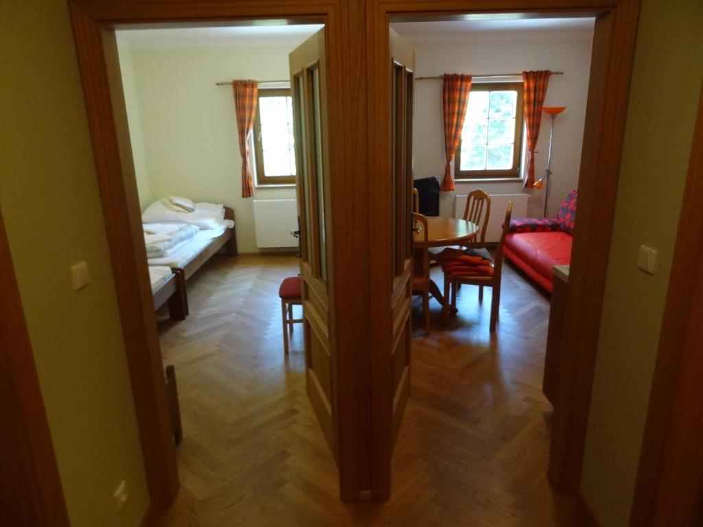 Postel nebo postele na pokoji v ubytování Apartmány Pod Javorem