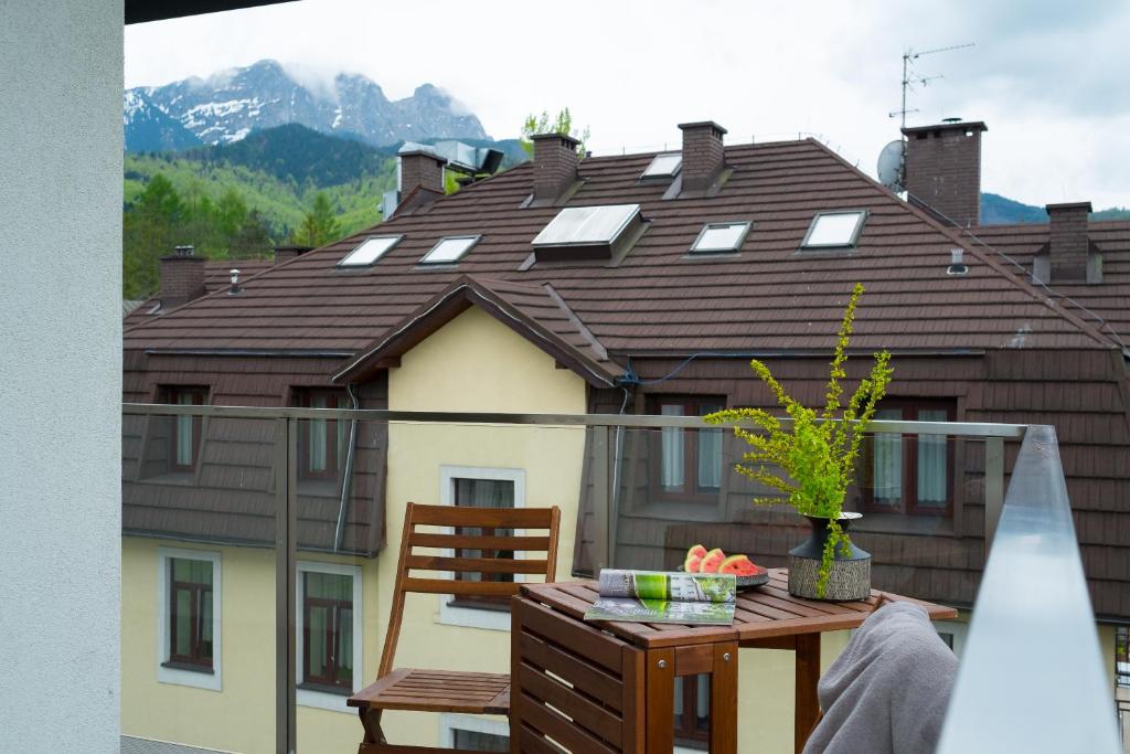 Výhľad na hory alebo výhľad na hory priamo z apartmánu