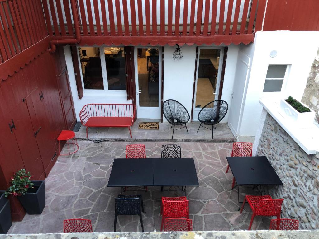 Balkón nebo terasa v ubytování Maison Simonenia