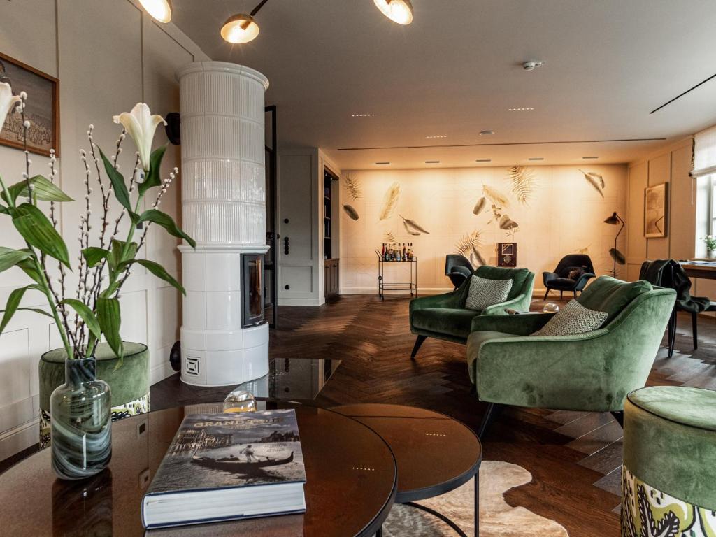Posezení v ubytování Alpenloge Design Hotel