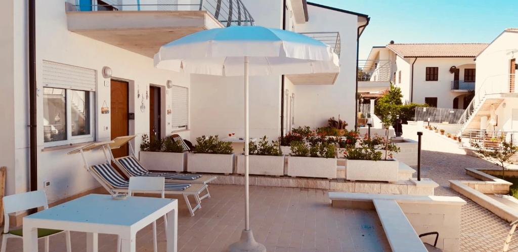 Balkón alebo terasa v ubytovaní Case vacanze I trabocchi