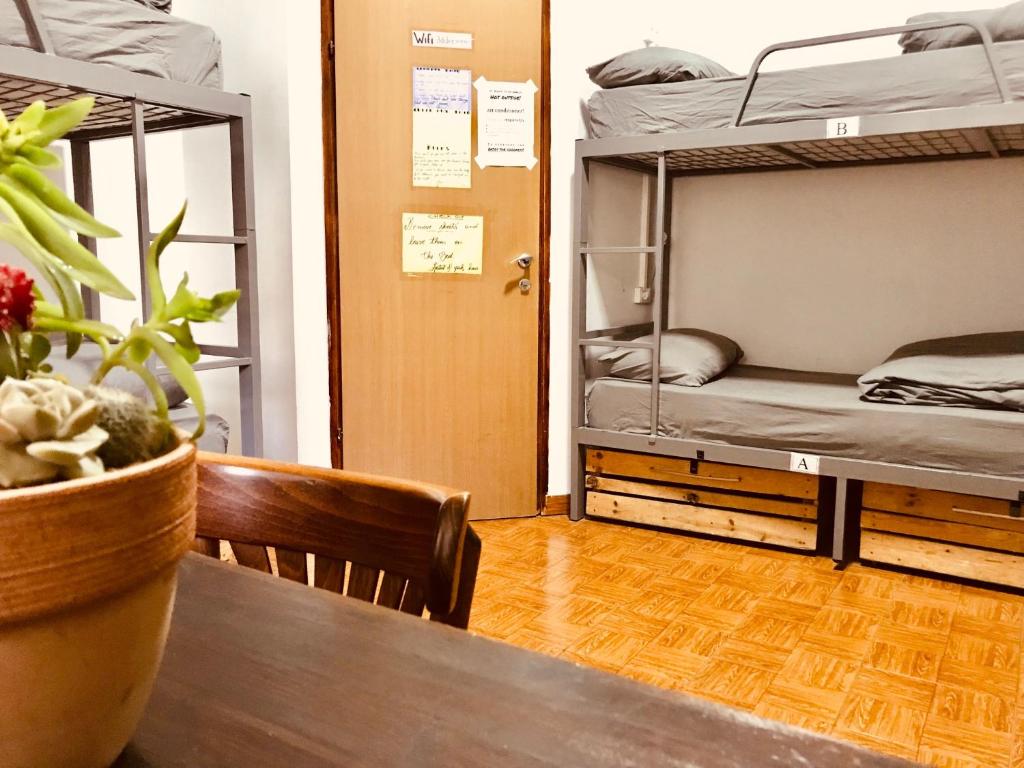 Voodi või voodid majutusasutuse Al Yakhour Hostel toas
