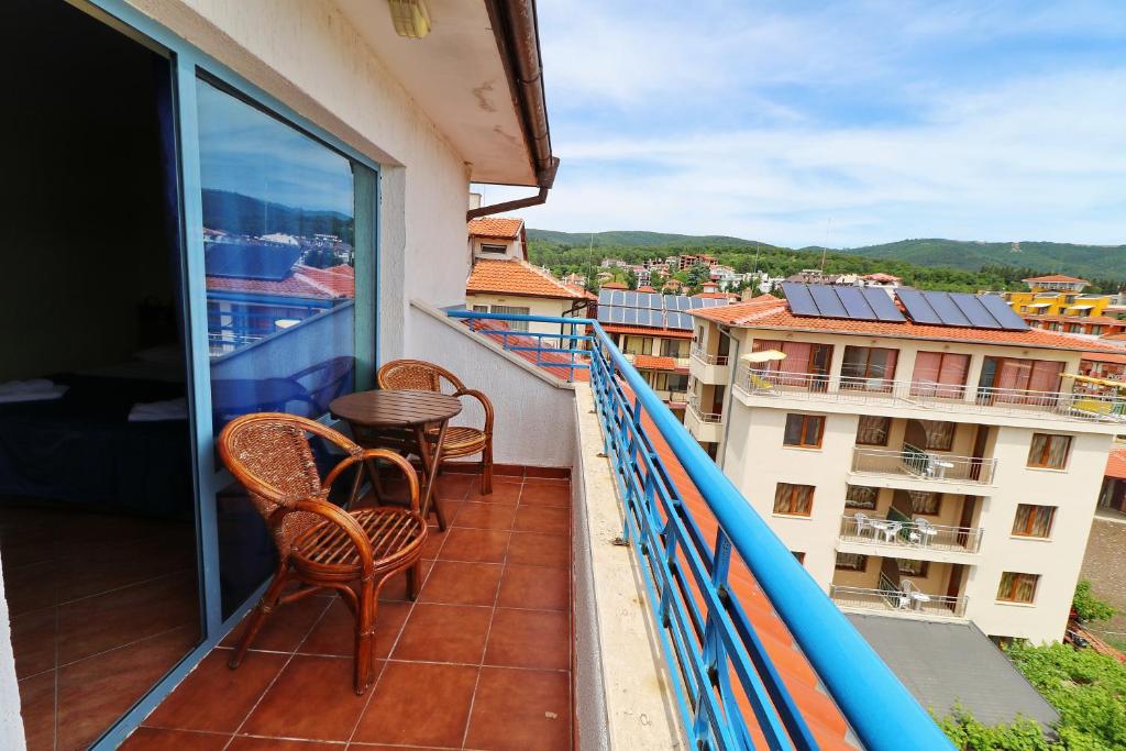 Balkón nebo terasa v ubytování Bora Bora Hotel