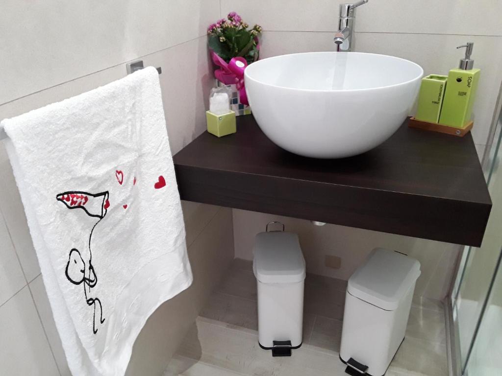 Kúpeľňa v ubytovaní Casa Mina affittacamere