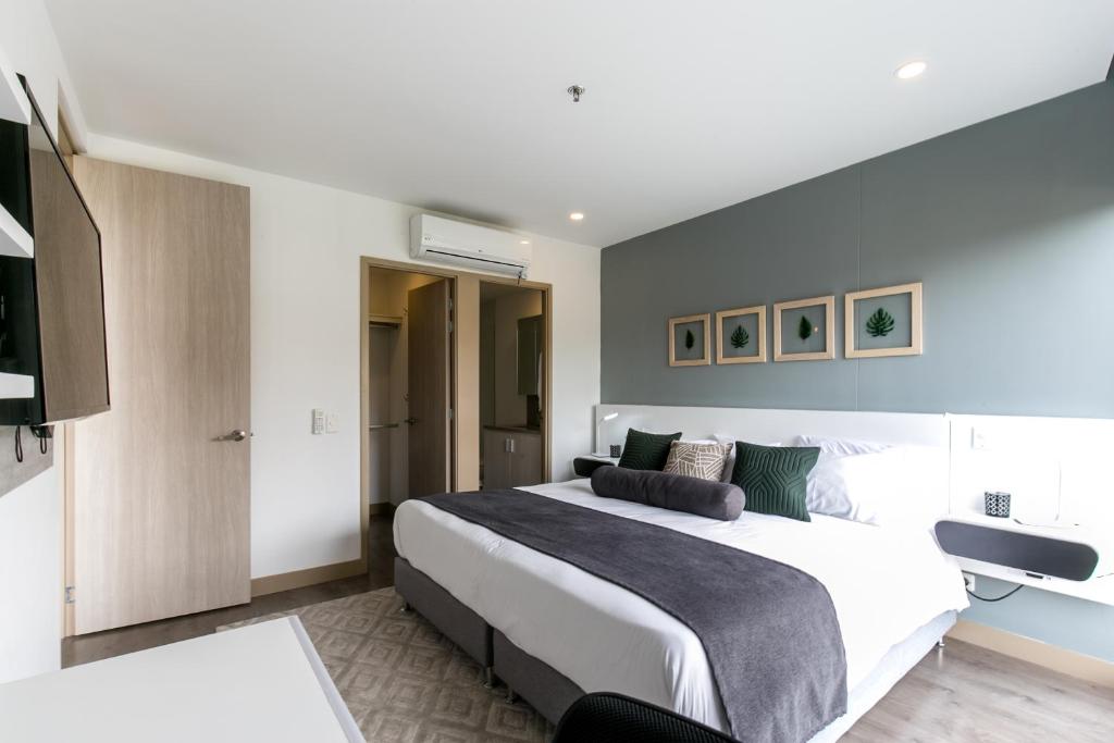 Postel nebo postele na pokoji v ubytování Soul Lifestyle Hotel