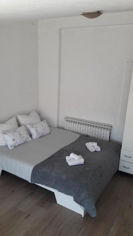 Postel nebo postele na pokoji v ubytování Milka