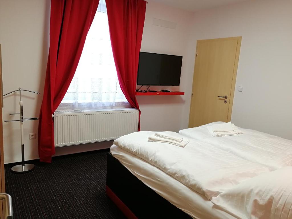 Postel nebo postele na pokoji v ubytování Apartmány Duo