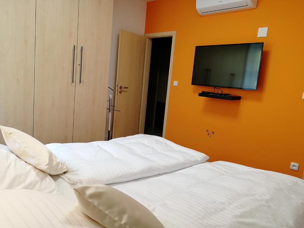 Postel nebo postele na pokoji v ubytování Apartmány Duo
