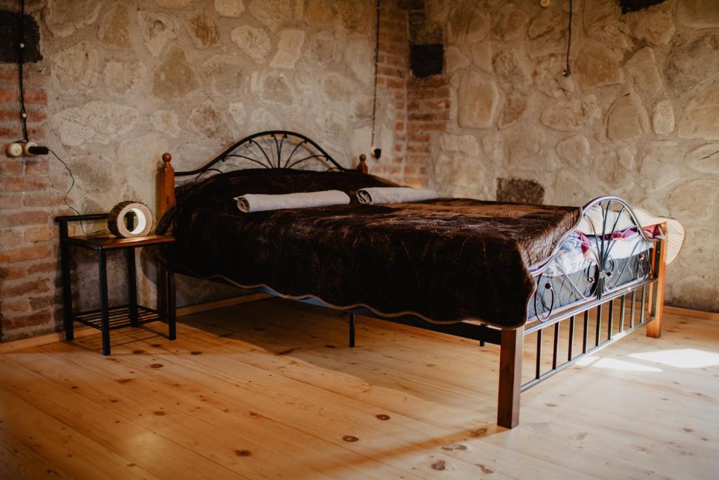 Postel nebo postele na pokoji v ubytování Mestvireni