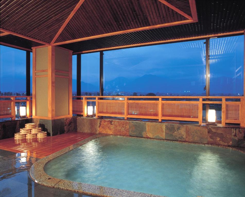 Bazén v ubytování Hotel Fuji nebo v jeho okolí