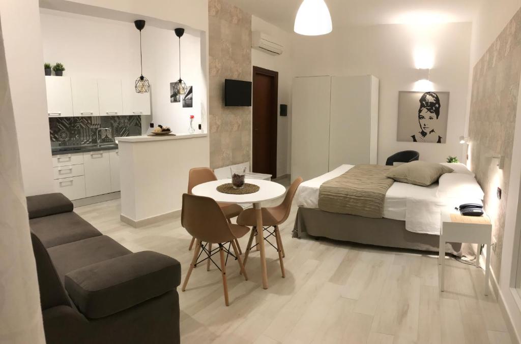 Posezení v ubytování Holiday Rooms Portale Pirrera