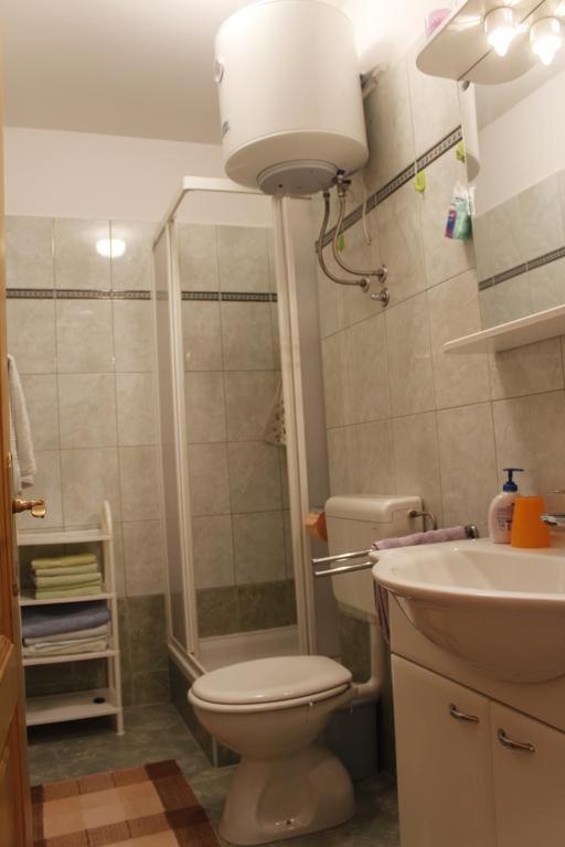 Koupelna v ubytování Apartmani Željko