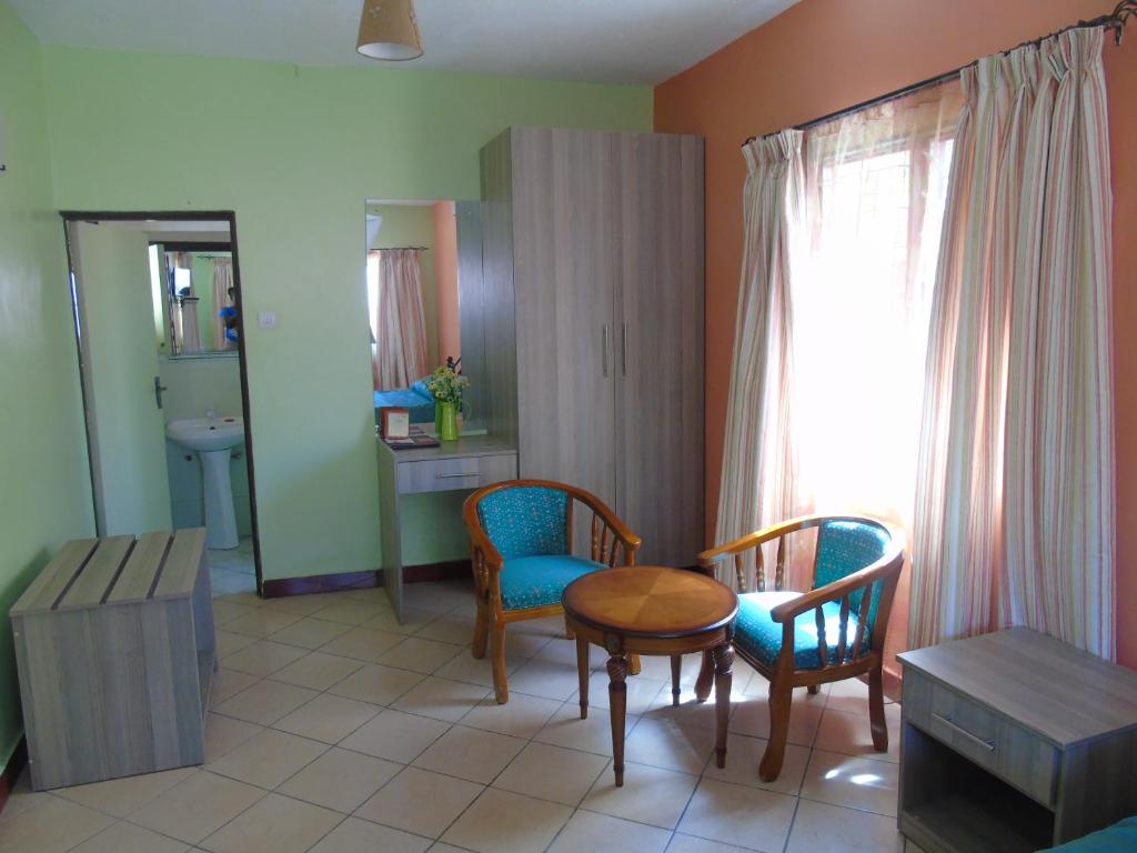 Posezení v ubytování Makwetu Villas