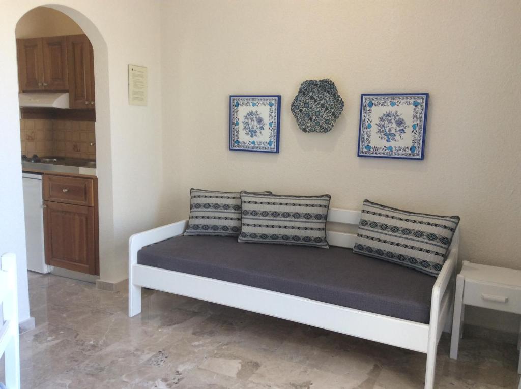 Posezení v ubytování Maria Suites