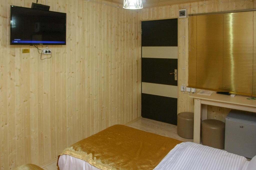 TV a/nebo společenská místnost v ubytování Park Hotel Kutaisi