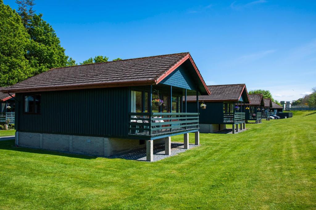 Zahrada ubytování Logierait Pine Lodges