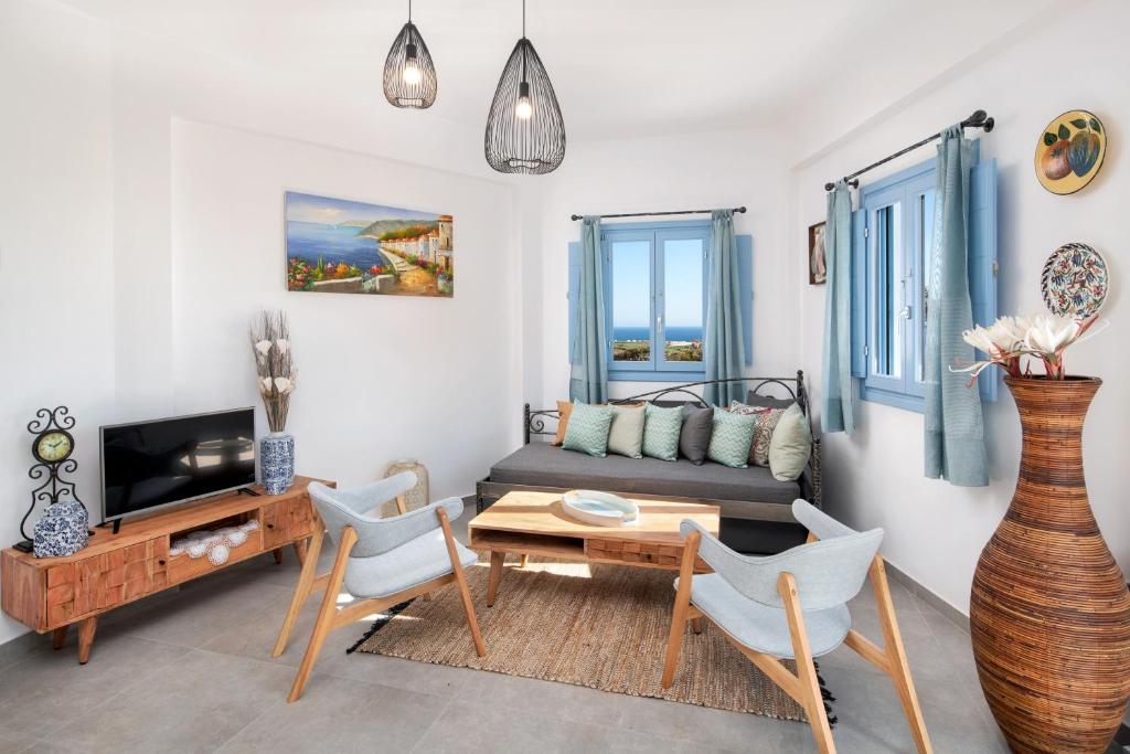 A television and/or entertainment centre at La Boheme Villas