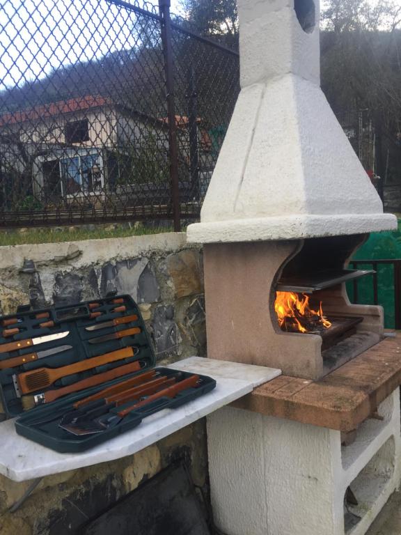 Gril pre hostí v dovolenkovom dome