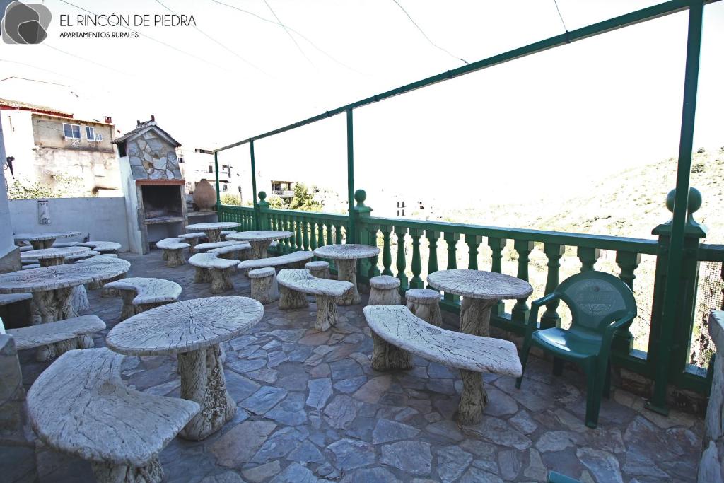 Balkón nebo terasa v ubytování El Rincon de Piedra