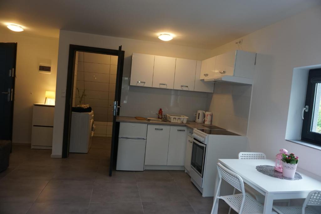 Kuchyňa alebo kuchynka v ubytovaní Villa Centrum